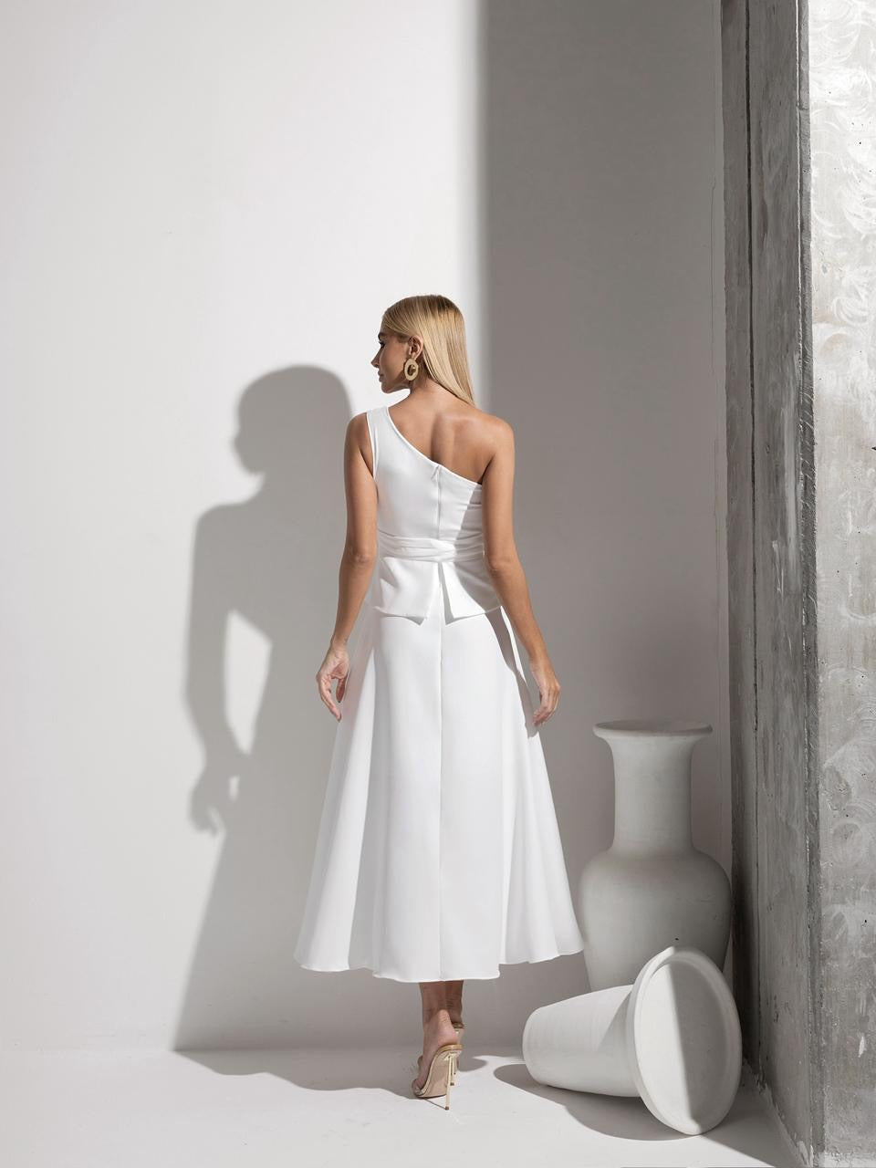 Vestido Midi Alfaiataria Orquidea