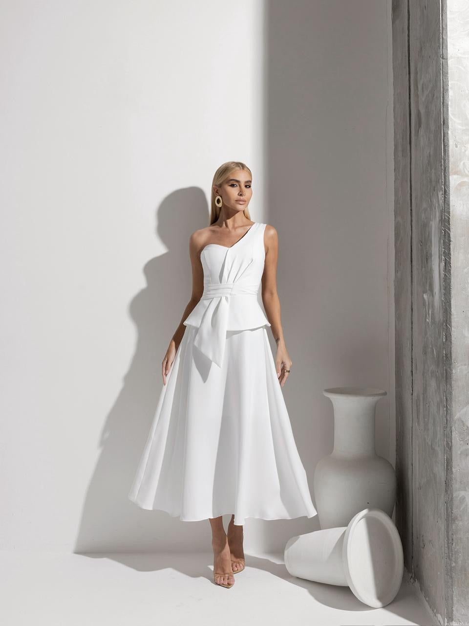Vestido Midi Alfaiataria Orquidea