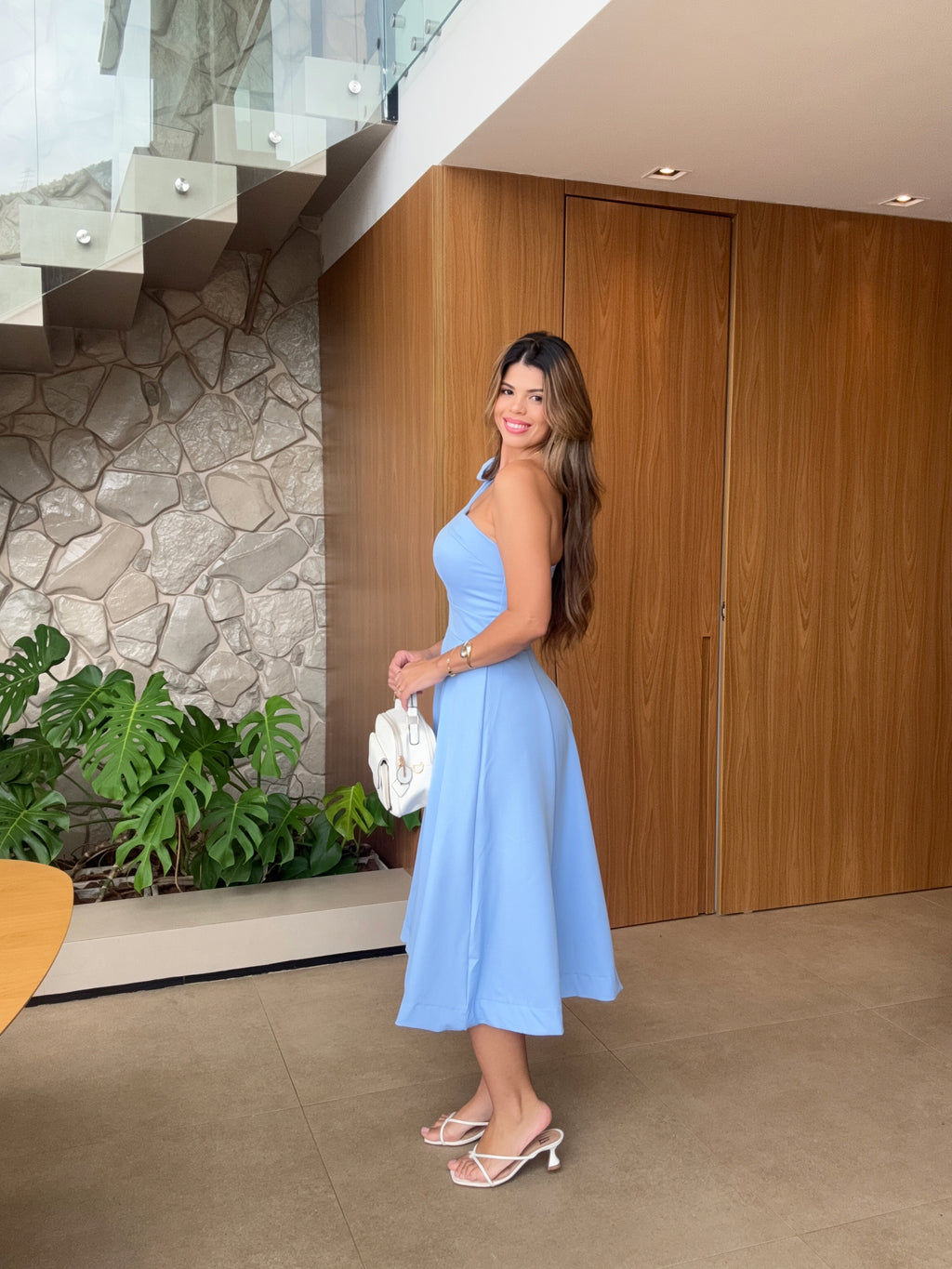 Vestido Midi Com Laço Lisboa
