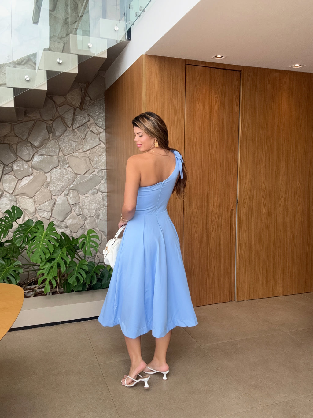 Vestido Midi Com Laço Lisboa