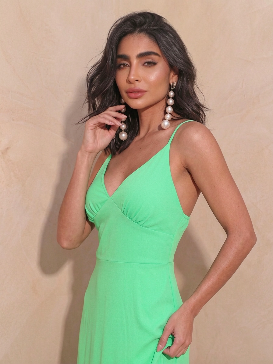Vestido Longo com Botões nas costas Tulum