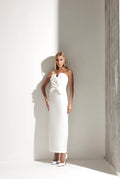 Vestido Midi Alfaiataria Flor