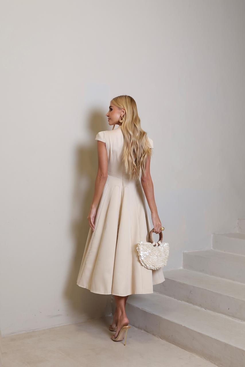 Vestido Midi Alfaiataria Verena