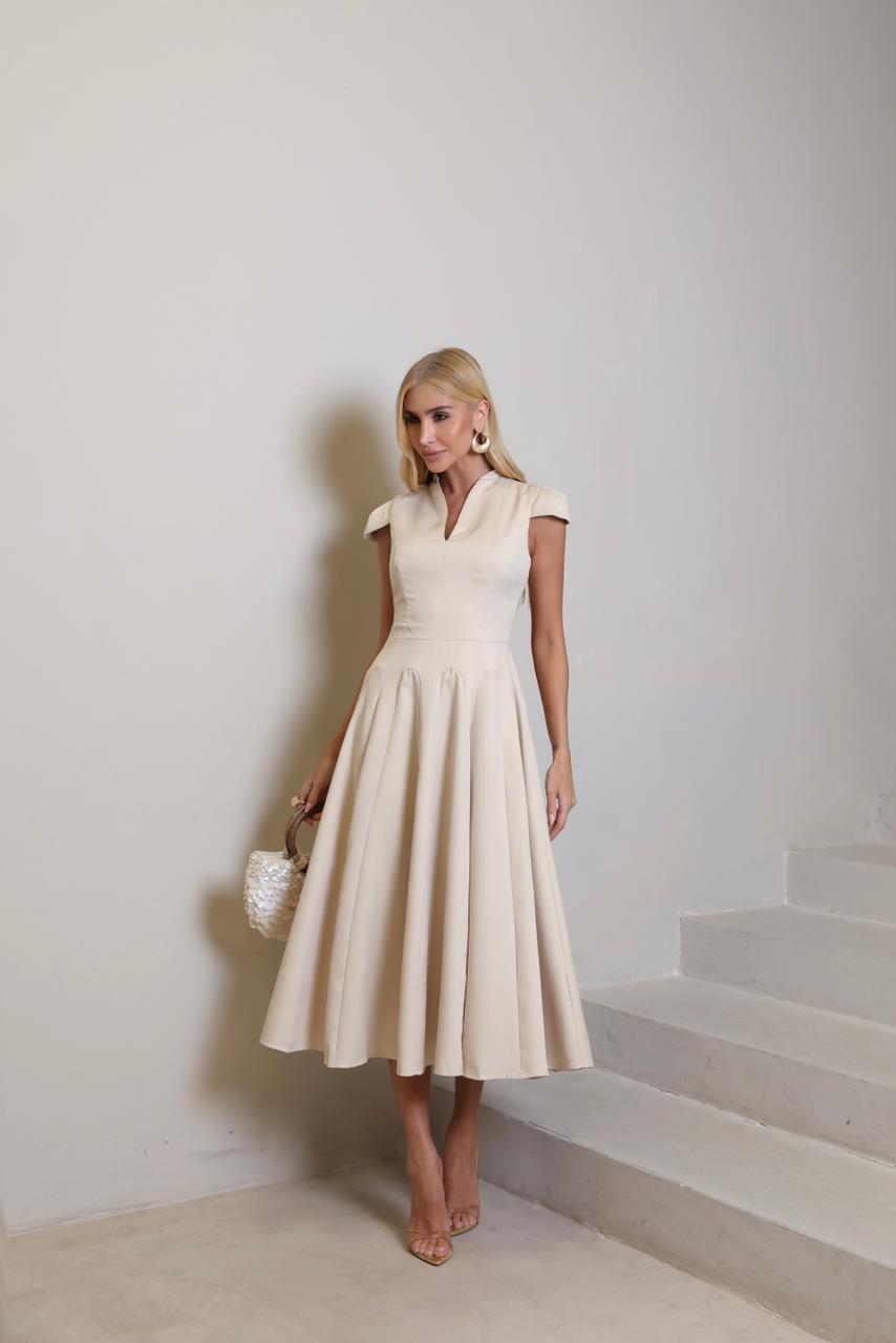 Vestido Midi Alfaiataria Verena