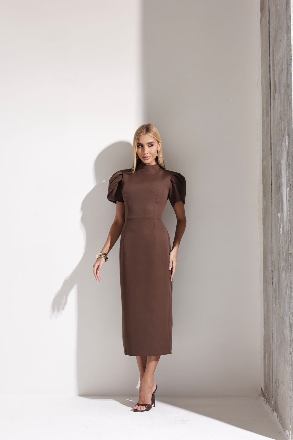 Vestido Midi Alfaiataria Varsóvia