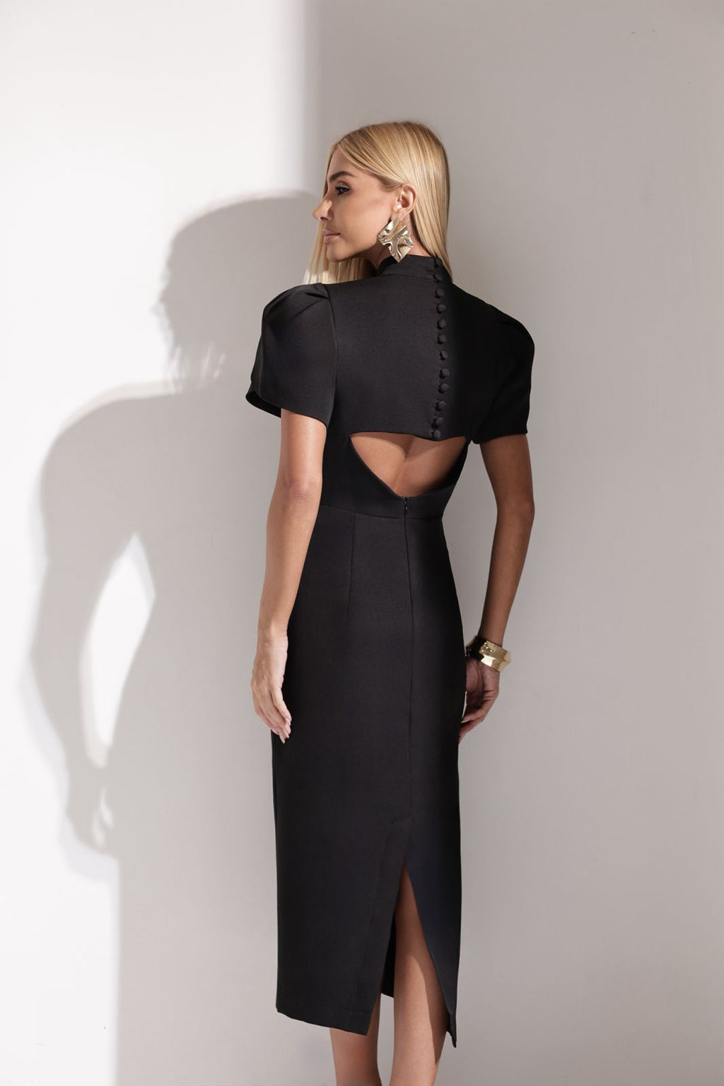 Vestido Midi Alfaiataria Varsóvia