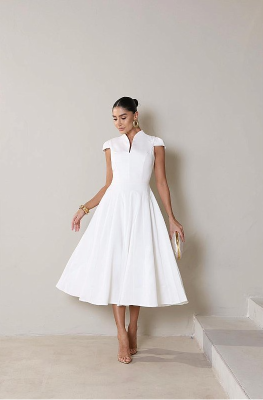 Vestido Midi Alfaiataria Verena