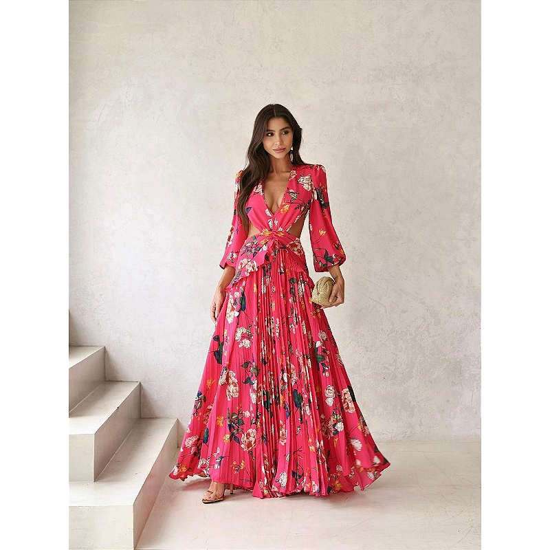 Vestido Longo com Manga Longa Munique